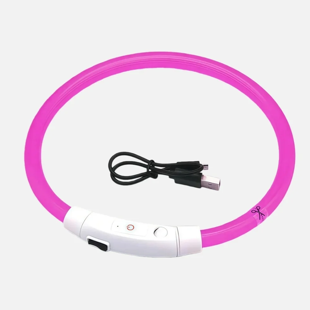 ✨ 4/$15 Pink Light Up Dog Collar